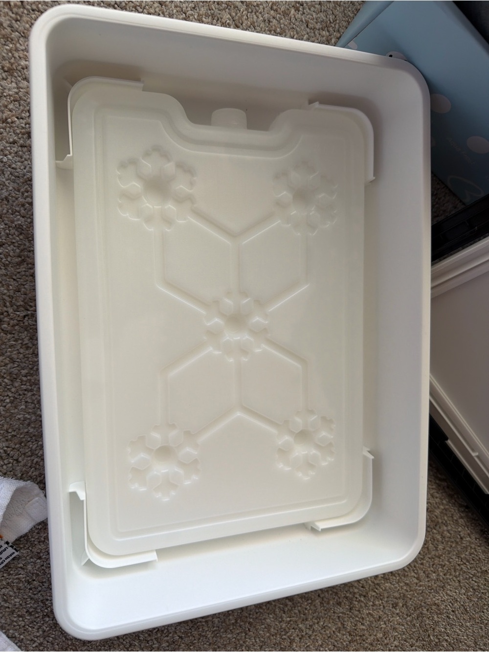 White Multi-Compartment Storage Box - Home Organization - Picture 2 of 5